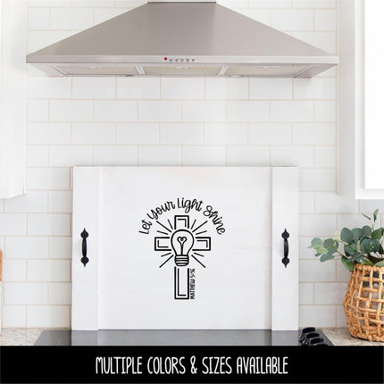 Let Your Light Shine Decal, Matthew 5:16 Decal, Be the Light Decal, Religious Decal, Christian Decal, Jesus Decal, Laptop Sticker, Bible