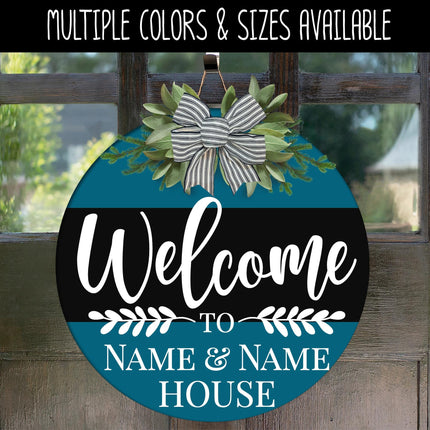 Custom Welcome to Grandparents Name House Decal, Custom Grandparents Sign, Custom Nana & Papa Sticker, Custom Grandma and Grandpa Decal