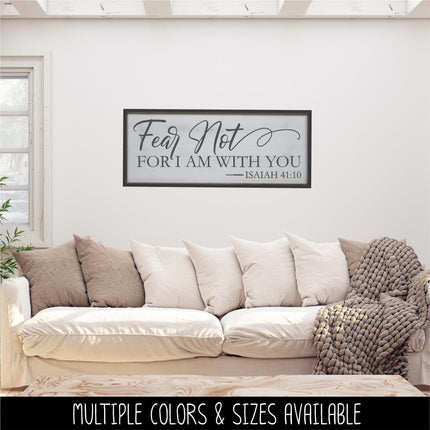 Fear Not for I Am with You Decal, Isaiah 41:10 Decal, Christian Saying, Bible Verse, Motivational Saying, Jesus Wall Mural Trust God Sticker