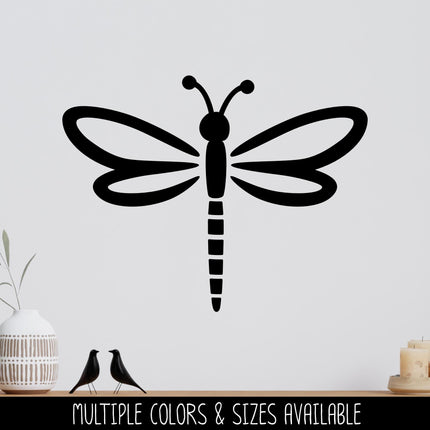 Cute Dragonfly Decal – Nature-Inspired Vinyl Sticker for Doors, Cars, Laptops, Walls, Yeti Minimalist Dragonfly Sticker Design Gift Idea
