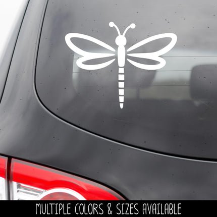 Cute Dragonfly Decal – Nature-Inspired Vinyl Sticker for Doors, Cars, Laptops, Walls, Yeti Minimalist Dragonfly Sticker Design Gift Idea