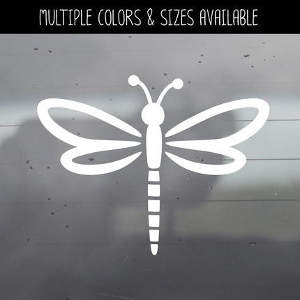 Cute Dragonfly Decal – Nature-Inspired Vinyl Sticker for Doors, Cars, Laptops, Walls, Yeti Minimalist Dragonfly Sticker Design Gift Idea