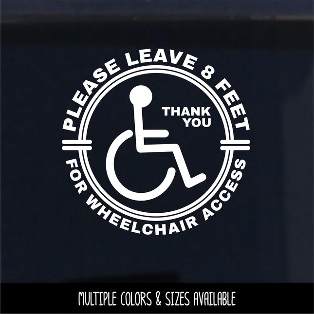 Handicap Wheelchair Ramp Access Badge Decal - Disabled Car Decal - Handicap Car Decal - Handicap Ramp Decal - Disabled Wheelchair Ramp Decal