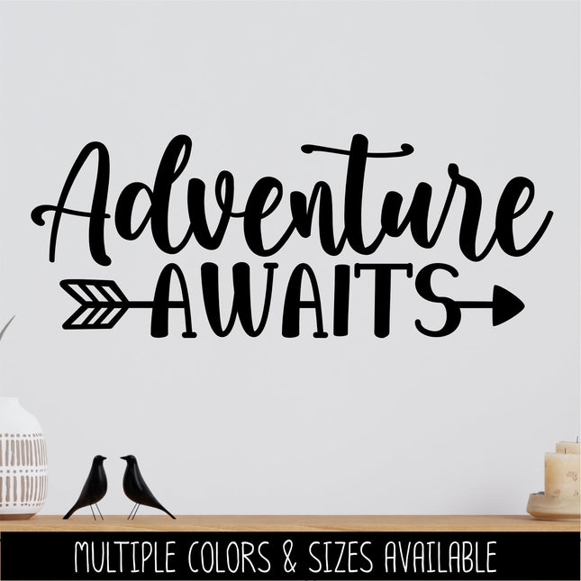 Autocollant mural en vinyle Adventure Awaits Outdoors Randonnée Camping | Noir | Voitures, camions, camionnettes, SUV, bateaux, ordinateurs portables | 14,6 x 7,6 cm | CGS379 Autocollant mural en vinyle Adventure Awaits Outdoors Randonnée Camping | Noir | Voitures, camions, camionnettes, SUV, bateaux, ordinateurs portables | 14,6 x 7,6 cm | CGS379