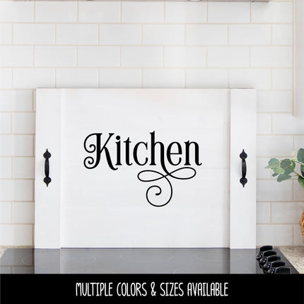 Ornamental Kitchen Vinyl Decal - Kitchen Sticker - Kitchen Wall Decal - Kitchen Wall Sticker - Kitchen Door Decal - Kitchen Decor - Sign