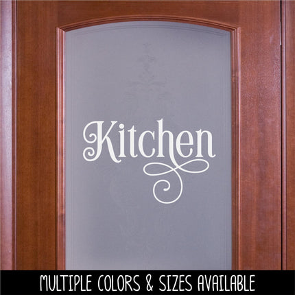 Ornamental Kitchen Vinyl Decal - Kitchen Sticker - Kitchen Wall Decal - Kitchen Wall Sticker - Kitchen Door Decal - Kitchen Decor - Sign