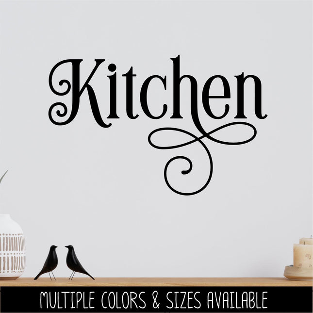 Ornamental Kitchen Vinyl Decal - Kitchen Sticker - Kitchen Wall Decal - Kitchen Wall Sticker - Kitchen Door Decal - Kitchen Decor - Sign