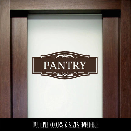 Traditional Pantry Decal - Pantry Sticker - Pantry Door Decal - Pantry Wall Decal - Kitchen Decal - Antique Pantry Door Sign - Kitchen Decor