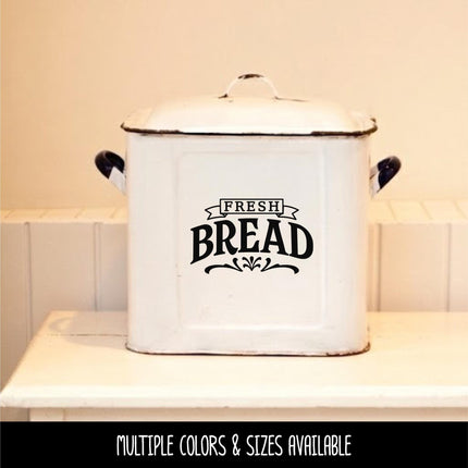 Fresh Bread Decal - Fresh Bread Sticker - Kitchen Decal - Kitchen Sticker - Bread Drawer Decal - Baker Gift - Bread Box Sign - Bakery Decor