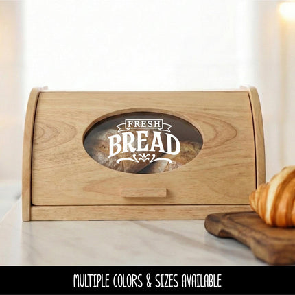 Fresh Bread Decal - Fresh Bread Sticker - Kitchen Decal - Kitchen Sticker - Bread Drawer Decal - Baker Gift - Bread Box Sign - Bakery Decor