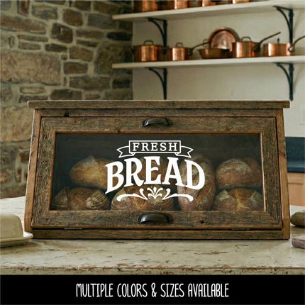 Fresh Bread Decal - Fresh Bread Sticker - Kitchen Decal - Kitchen Sticker - Bread Drawer Decal - Baker Gift - Bread Box Sign - Bakery Decor