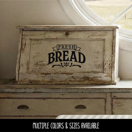 Fresh Bread Decal - Fresh Bread Sticker - Kitchen Decal - Kitchen Sticker - Bread Drawer Decal - Baker Gift - Bread Box Sign - Bakery Decor