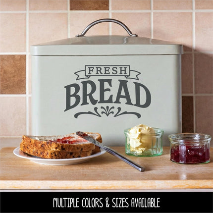 Fresh Bread Decal - Fresh Bread Sticker - Kitchen Decal - Kitchen Sticker - Bread Drawer Decal - Baker Gift - Bread Box Sign - Bakery Decor