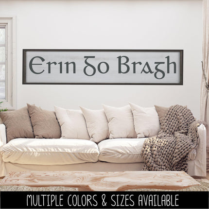 Erin Go Bragh Vinyl Decal, Ireland Forever Sticker, Irish Pride Sign, St Patrick's Day Door Decal, St Patty's Day Wall Mural, Ireland Love