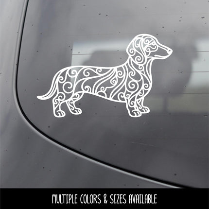 Dachshund Vinyl Decal, Weiner Dog Sticker for Cars, Laptops, Tumblers, Doxie Lover Gift, Dog Mom Window Decor, Long Dog Pet Lovers Sign