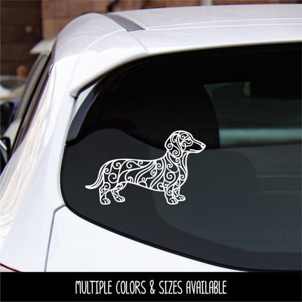 Dachshund Vinyl Decal, Weiner Dog Sticker for Cars, Laptops, Tumblers, Doxie Lover Gift, Dog Mom Window Decor, Long Dog Pet Lovers Sign