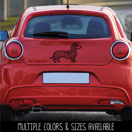 Dachshund Vinyl Decal, Weiner Dog Sticker for Cars, Laptops, Tumblers, Doxie Lover Gift, Dog Mom Window Decor, Long Dog Pet Lovers Sign