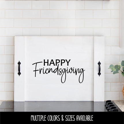 Modern Happy Friendsgiving Decal, Happy Friendsgiving Sticker, Friendsgiving Door Decal, Friendsgiving Wall Decal Sign, Thanksgiving Decor