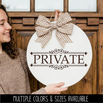 Private Vinyl Decal - Office Door Sticker - Business Window Sign - Employees Only Notice - No Entry Warning - Business Sign Lettering Decor