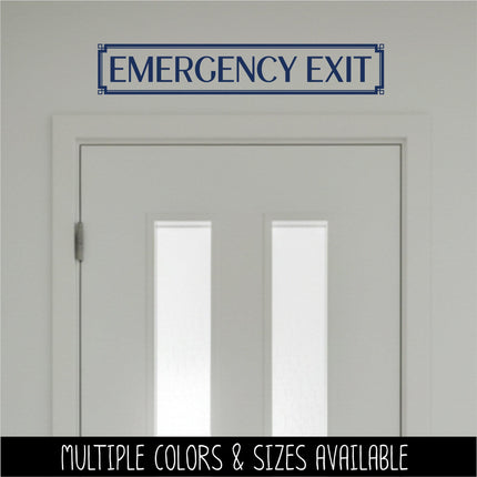 Emergency Exit Decal - Safety Exit Here Sticker - Exit Here Door Decal - Exit Here Door Sticker - Exit Here Window Decal - Fire Exit Here