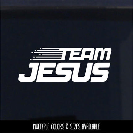 Team Jesus Vinyl Decal Sticker, Teen Youth Sticker, Religious Laptop, Christian Saying, Bible Verse, Motivational, Inspirational Wall Art