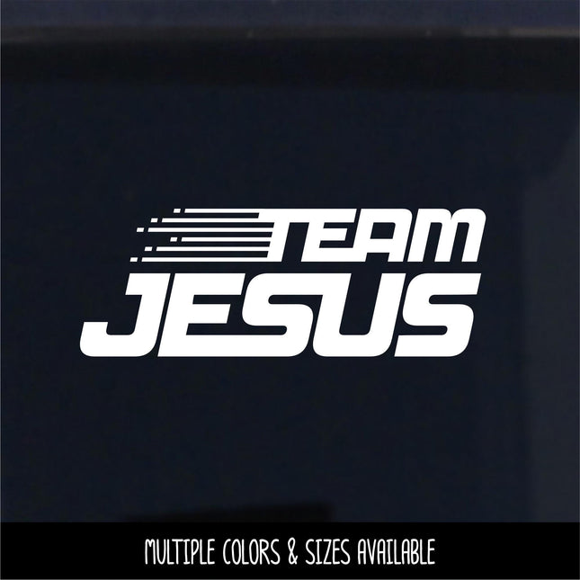 Team Jesus Vinyl Decal Sticker, Teen Youth Sticker, Religious Laptop, Christian Saying, Bible Verse, Motivational, Inspirational Wall Art