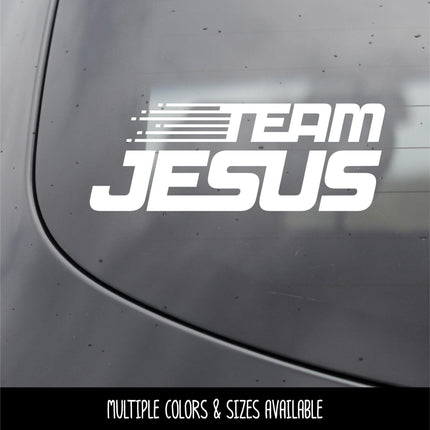 Team Jesus Vinyl Decal Sticker, Teen Youth Sticker, Religious Laptop, Christian Saying, Bible Verse, Motivational, Inspirational Wall Art
