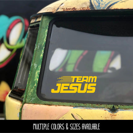 Team Jesus Vinyl Decal Sticker, Teen Youth Sticker, Religious Laptop, Christian Saying, Bible Verse, Motivational, Inspirational Wall Art