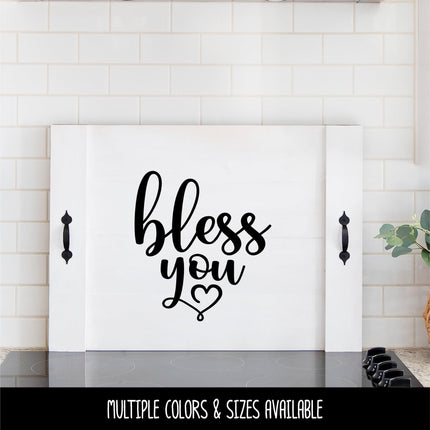 Bless You Vinyl Decal - Bless You Sticker - Bless You Wall Decor - Bless You Door Decor - Religious Decal - Christian Decal - Car Decal Sign