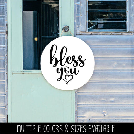 Bless You Vinyl Decal - Bless You Sticker - Bless You Wall Decor - Bless You Door Decor - Religious Decal - Christian Decal - Car Decal Sign