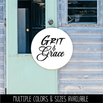 Grit & Grace Vinyl Decal, Grit Grace Sticker, Grit Grace Wall Decor, Grit Grace Door Decor, Religious Sign, Christian Decal, Car Window
