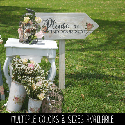 Please Find Your Seat Vinyl Decal/Sticker