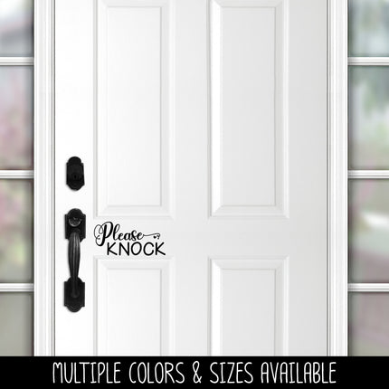 Please Knock Vinyl Decal/Sticker