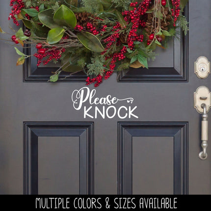 Please Knock Vinyl Decal/Sticker