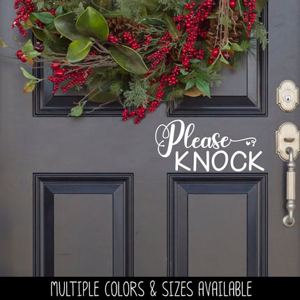 Please Knock Vinyl Decal/Sticker