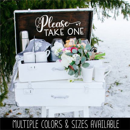 Please Take One Vinyl Decal/Sticker