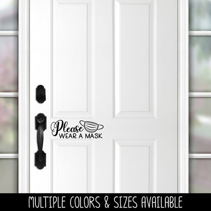 Please Wear a Mask Vinyl Decal/Sticker