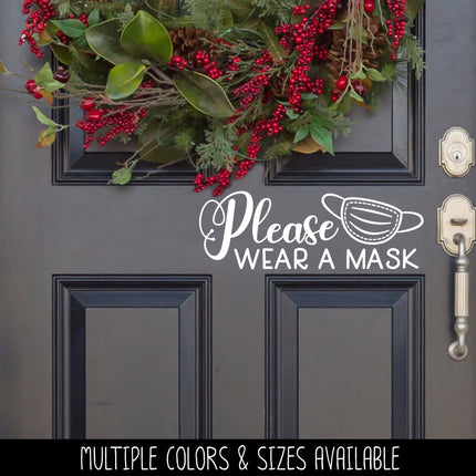 Please Wear a Mask Vinyl Decal/Sticker