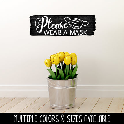 Please Wear a Mask Vinyl Decal/Sticker