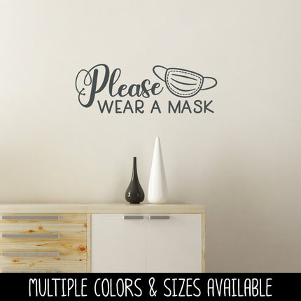 Please Wear a Mask Vinyl Decal/Sticker
