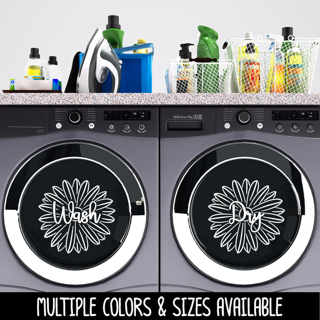 Daisy Wash Dry Vinyl Decal/Sticker Set
