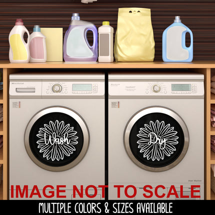 Daisy Wash Dry Vinyl Decal/Sticker Set