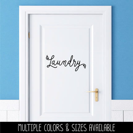 Cursive Laundry Heart Vinyl Decal/Sticker
