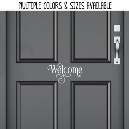 Ornamental Welcome Vinyl Decal/Sticker