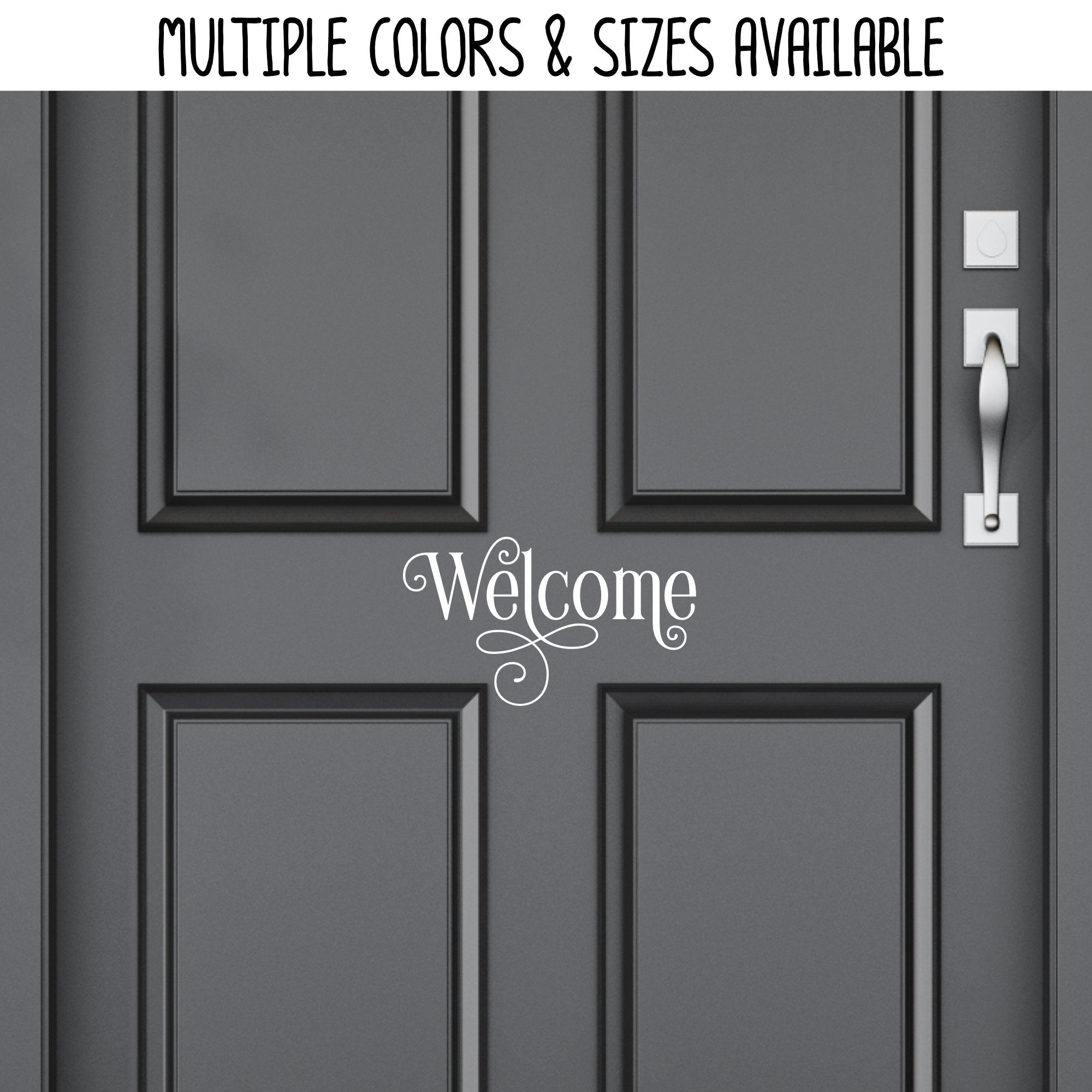 Welcome Disc Sticker Ornamental Welcome Vinyl Decal/Sticker – Stellar and Stark Decals