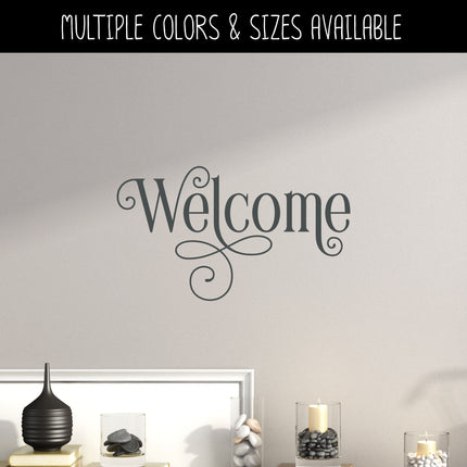 Ornamental Welcome Vinyl Decal/Sticker