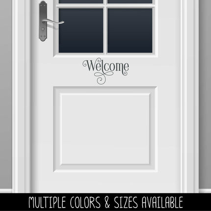 Ornamental Welcome Vinyl Decal/Sticker