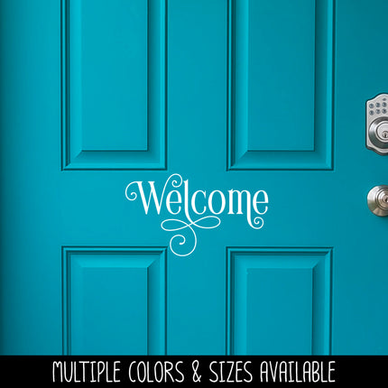 Ornamental Welcome Vinyl Decal/Sticker