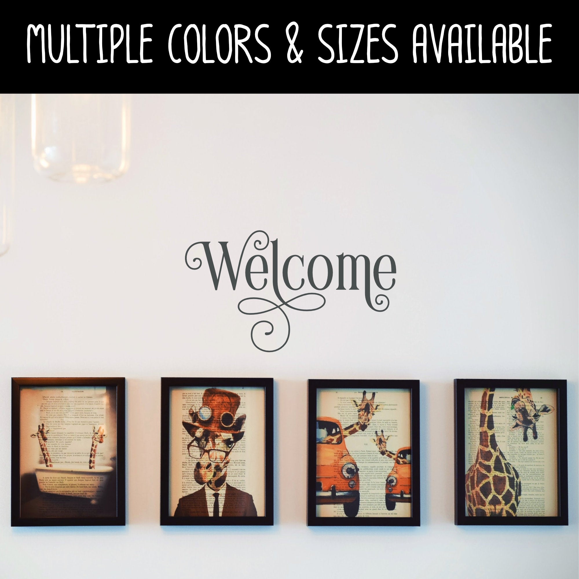 Welcome Disc Sticker Ornamental Welcome Vinyl Decal/Sticker – Stellar and Stark Decals