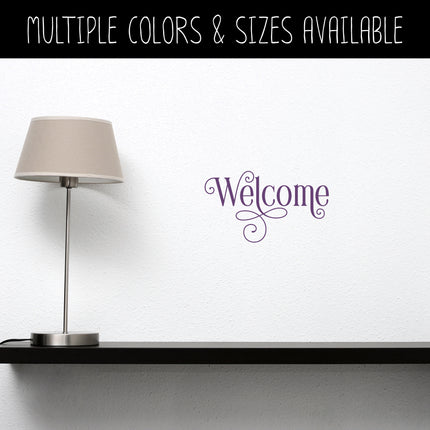 Ornamental Welcome Vinyl Decal/Sticker